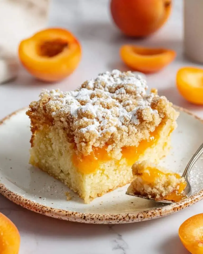 Vegan Apricot Crumb Cake Recipe