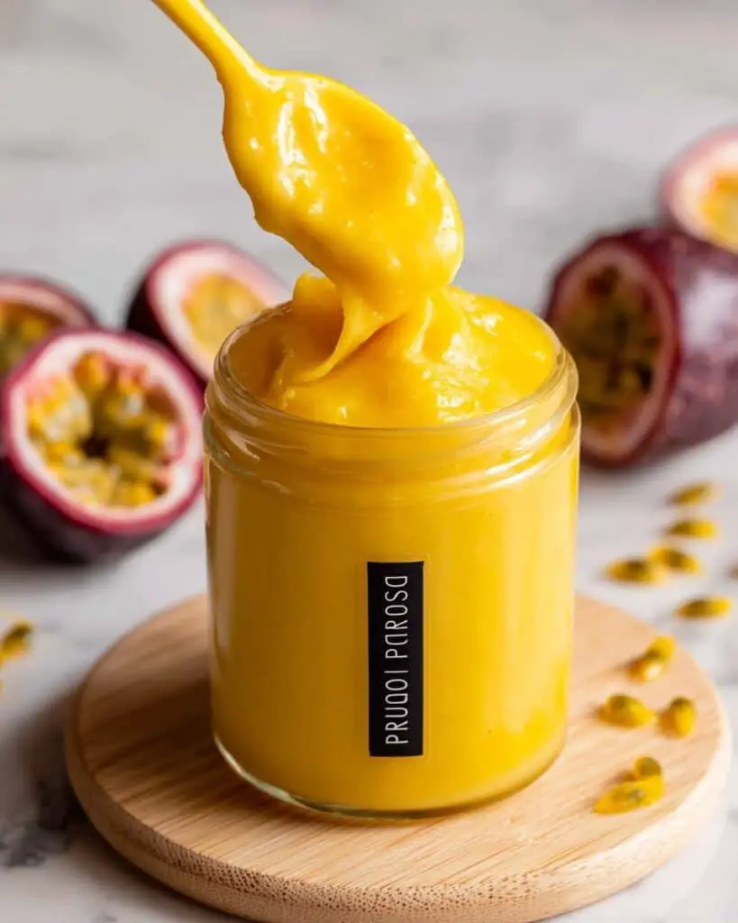 Eggless Passion Fruit Curd Recipe