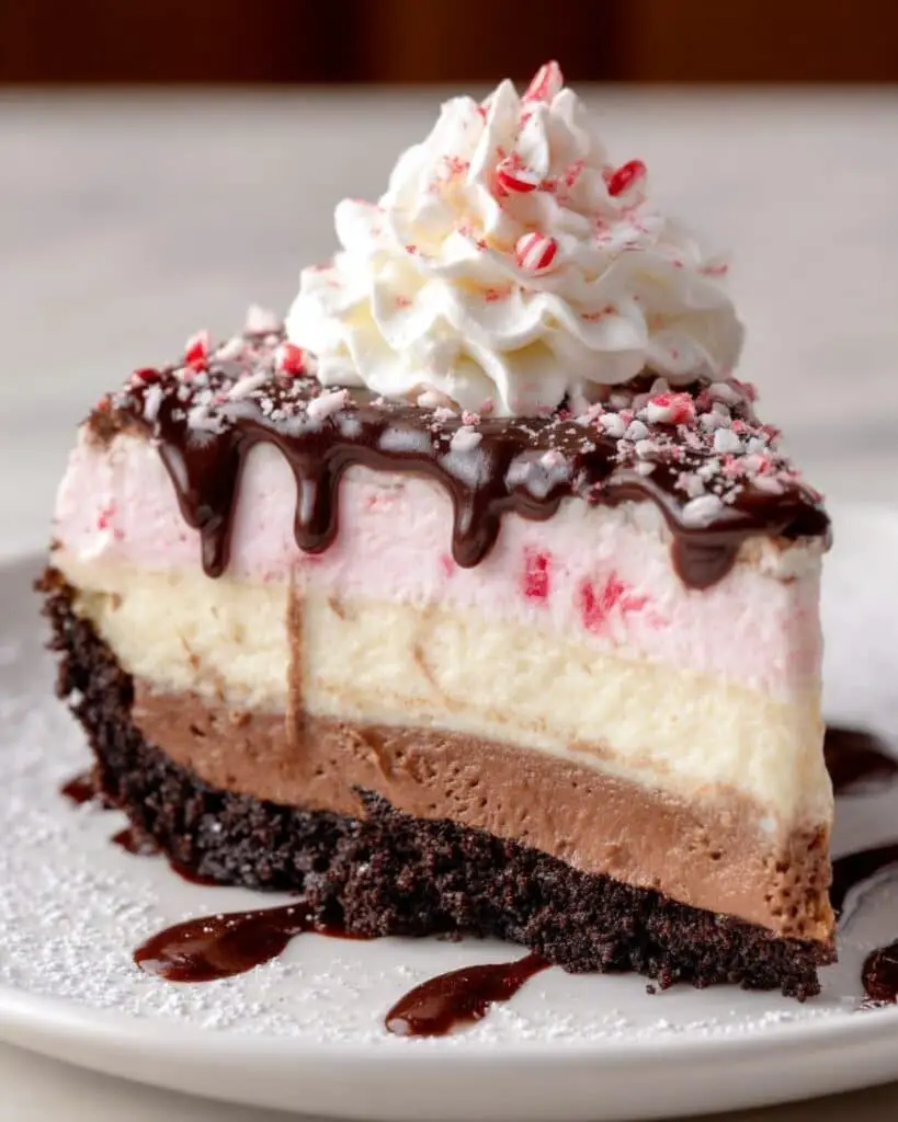 No-Bake Candy Cane Pie Recipe