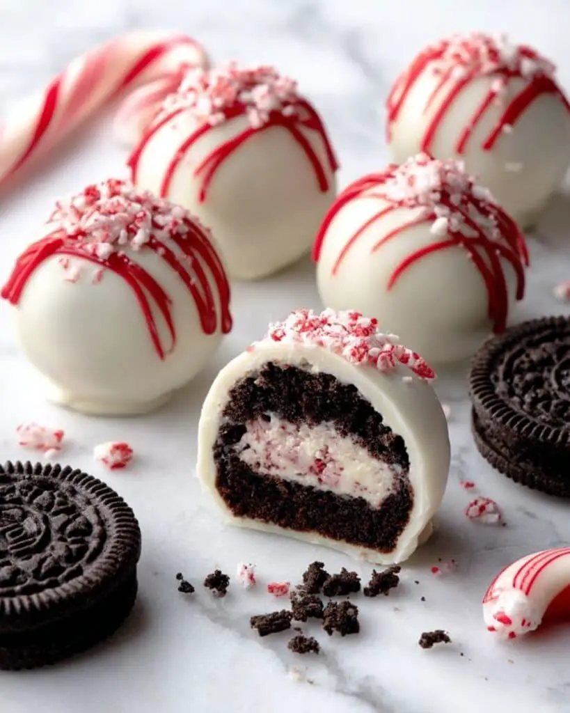No Bake Peppermint Oreo Truffles Recipe