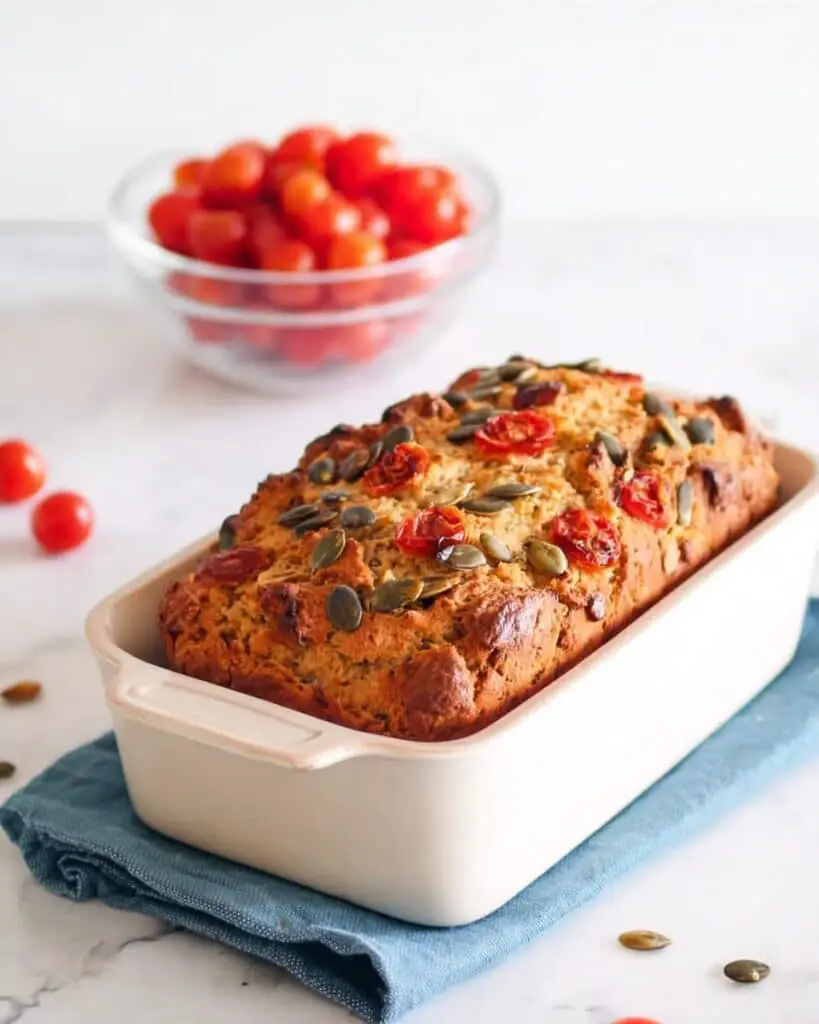 Cherry Tomato Bread with Pumpkin Seeds Recipe