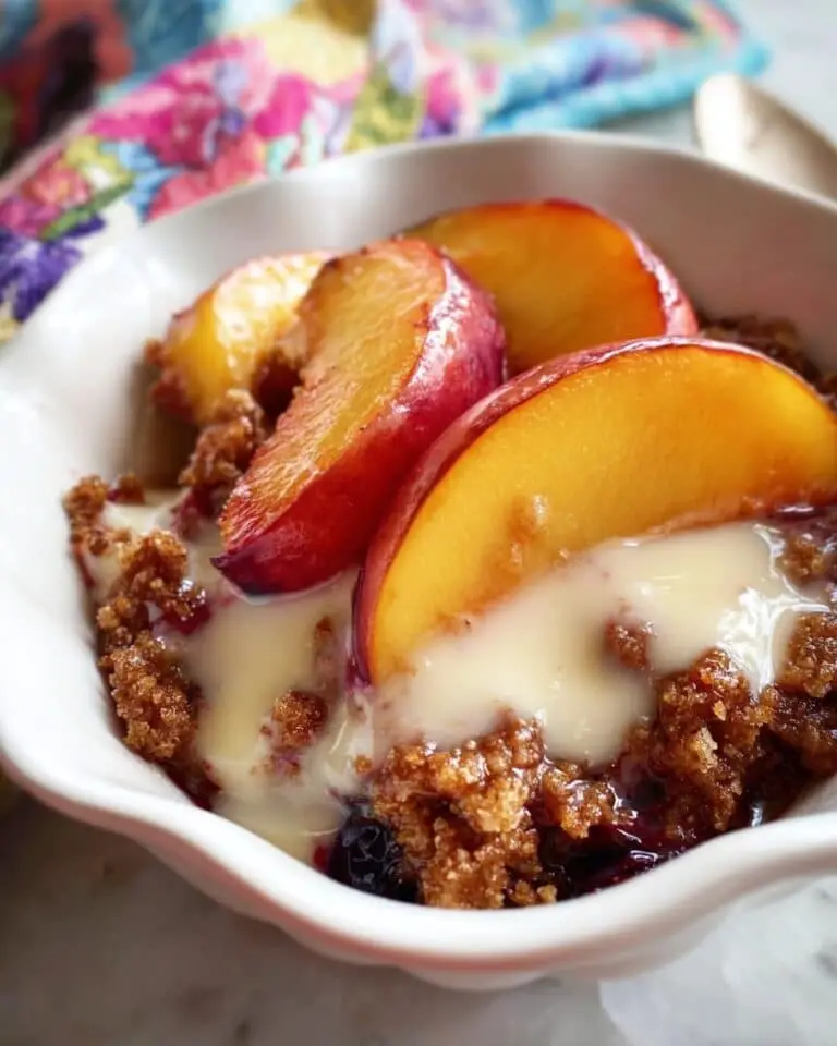Gluten-Free Peach and Blueberry Cobbler Recipe