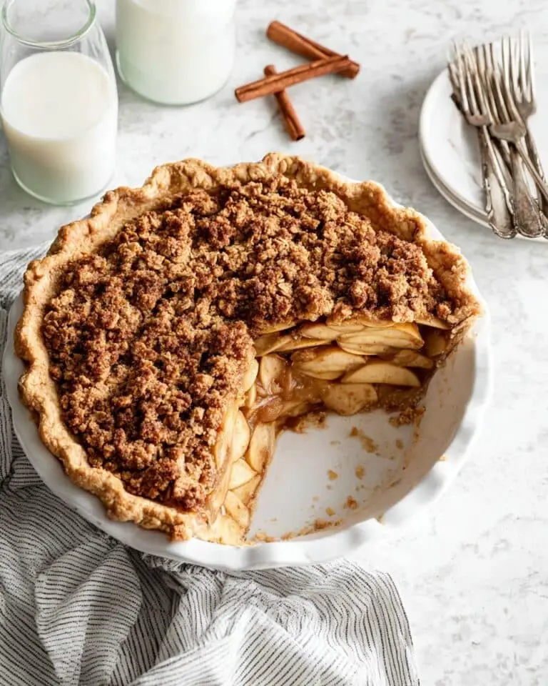 Dutch Apple Pie with Coconut Oat Crumble Recipe