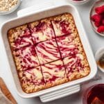 Raspberry Cottage Cheese Baked Oatmeal Recipe