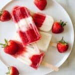 Strawberry Vanilla Popsicles Recipe