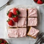 Strawberry Banana Cake with Cream Cheese Frosting Recipe