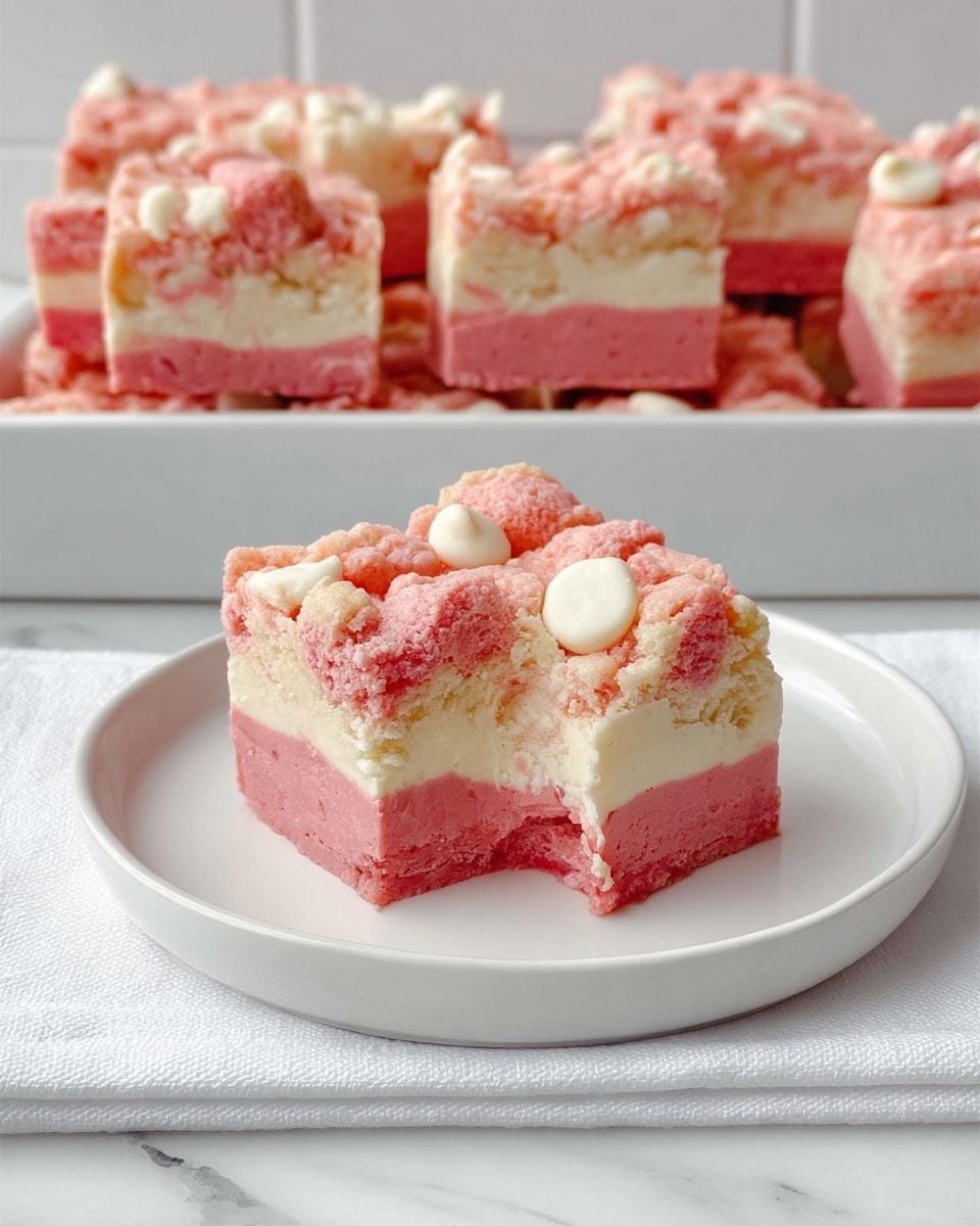 A top view of a clear blender container filled with a single layer of frozen strawberries. The strawberries are bright red with a frosty white layer from being frozen and rest tightly around the blender's central white blade. The container is placed on a white marbled surface. Photo taken with an iphone --ar 4:5 --v 7