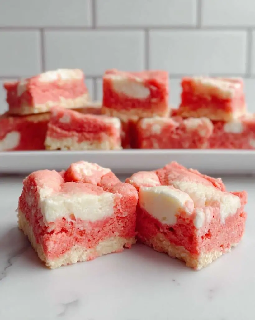 Strawberry White Chocolate Cheesecake Brownies Recipe