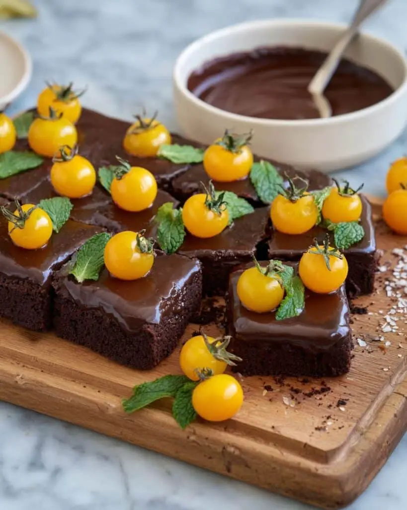Chocolate Pumpkin Patch Brownie Cake Recipe
