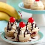Mini Banana Split Cheesecakes Recipe