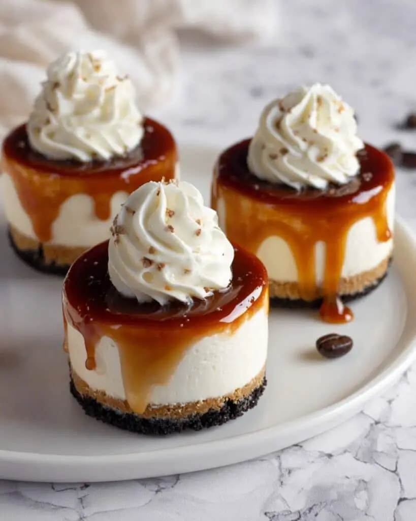 No Bake Coffee Cheesecake with Coffee Syrup Recipe