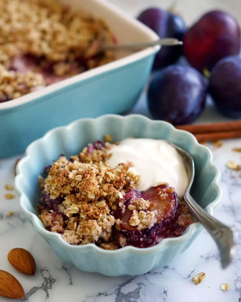 Vegan Plum Crumble Recipe