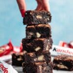 Chocolate Kinder Bueno Brownies with Kinderella Sauce Recipe