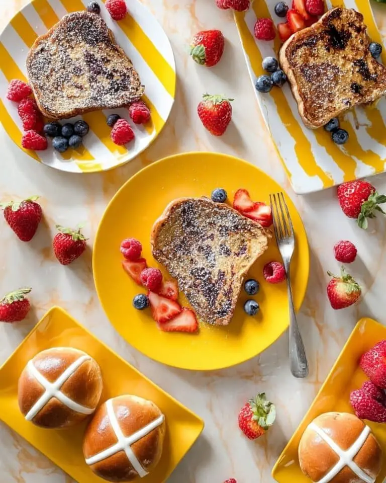 Quick and Easy Easter Hot Cross Bun French Toast Recipe