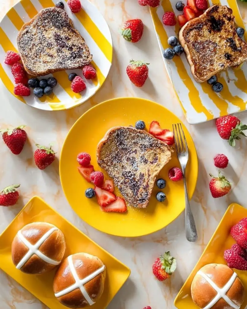 Quick and Easy Easter Hot Cross Bun French Toast Recipe