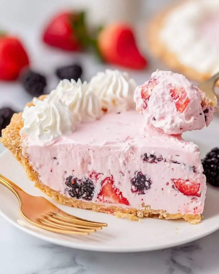 Mixed Berry Jell-O Fluff Pie Recipe