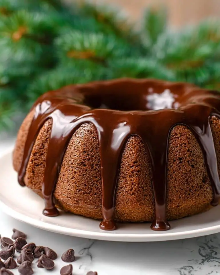 Chocolate Bundt Cake with Rich Ganache Recipe