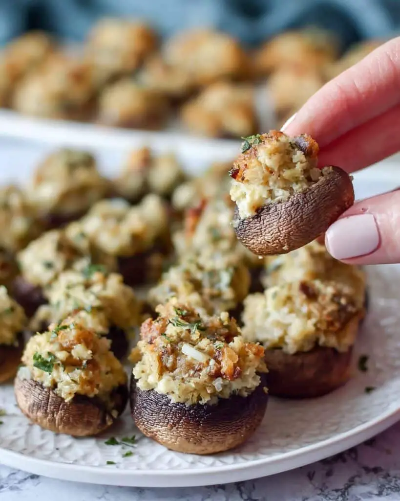 Scallop-Stuffed Mushrooms Recipe