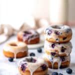 Blueberry Donuts with Vanilla Glaze Recipe