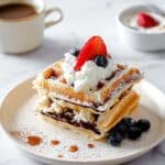 Nutella Puff Pastry Waffles Recipe