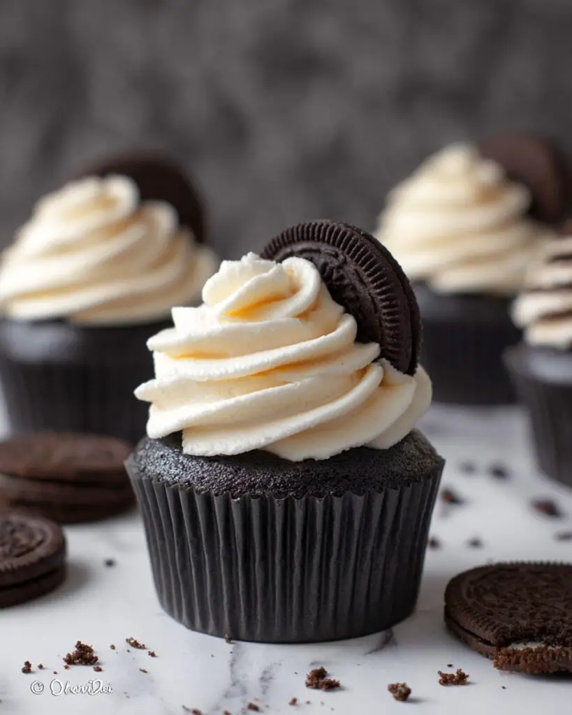 Cookies and Cream (Oreo) Cupcakes Recipe