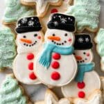 Rolled Sugar Cookies with Decorative Icing and Buttercream Frosting Recipe