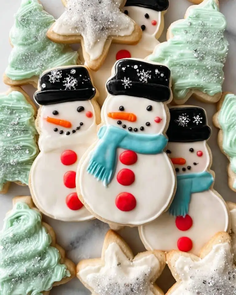 Rolled Sugar Cookies with Decorative Icing and Buttercream Frosting Recipe