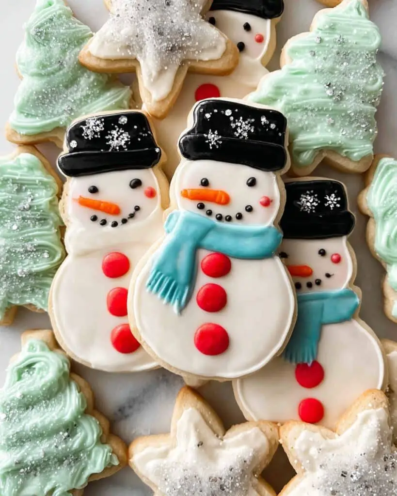 Rolled Sugar Cookies with Decorative Icing and Buttercream Frosting Recipe