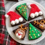 Easy & Cute Holiday Brownie Trees and Beverages Recipe