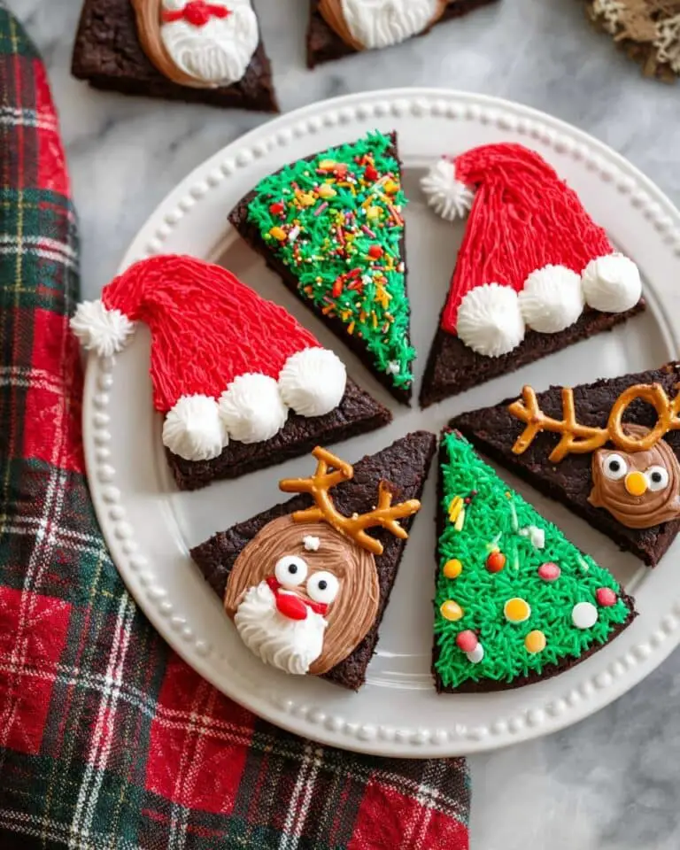 Easy & Cute Holiday Brownie Trees and Beverages Recipe