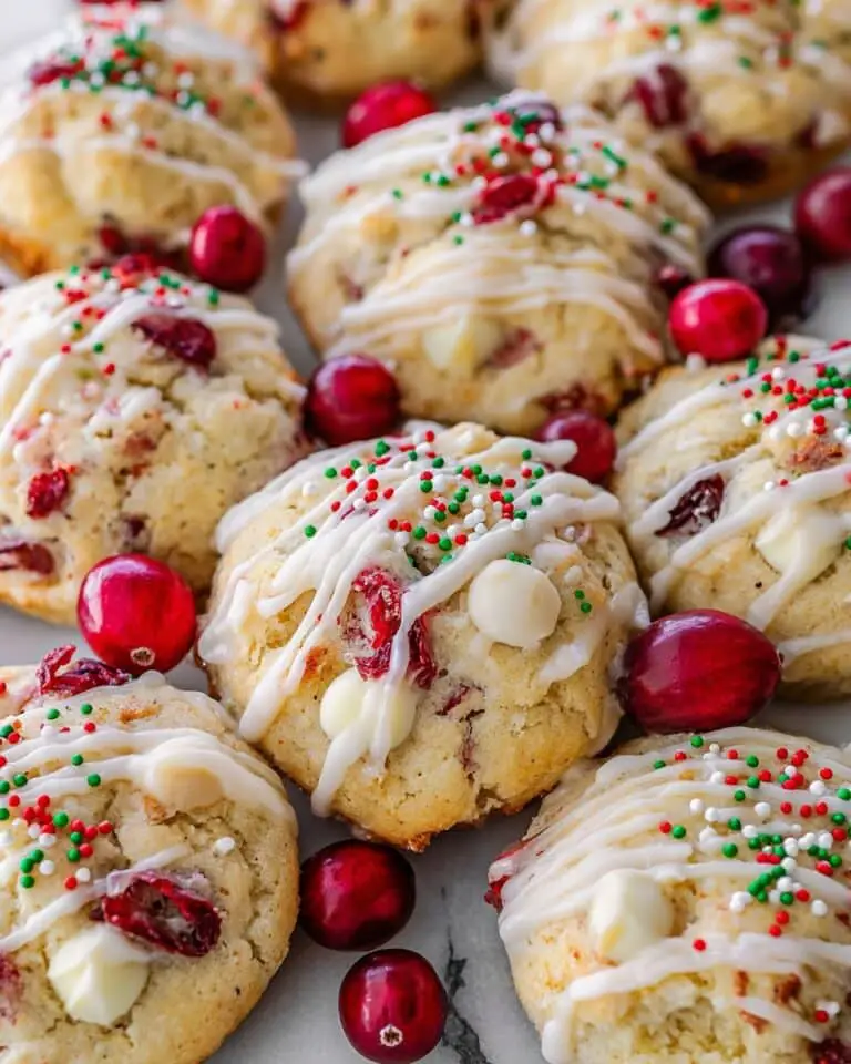 Holiday White Chocolate Cranberry Cookies Recipe