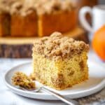 Cinnamon Pumpkin Crumble Coffee Cake (Vegan Option) Recipe