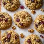 Brown Butter Cranberry Walnut Oatmeal Cookies Recipe