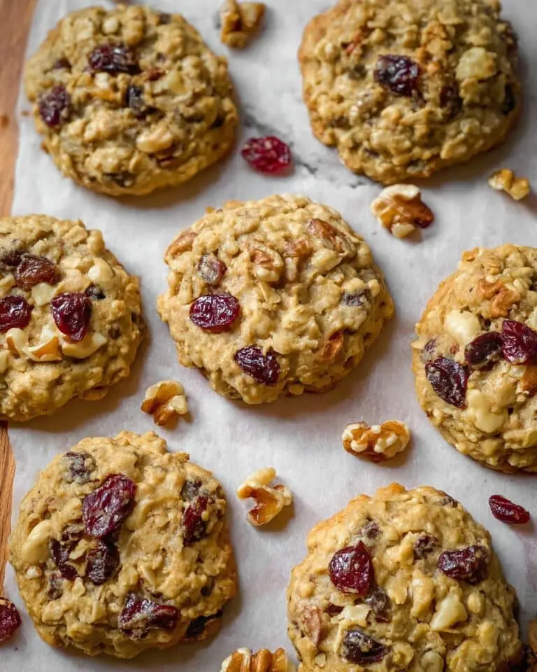 Brown Butter Cranberry Walnut Oatmeal Cookies Recipe