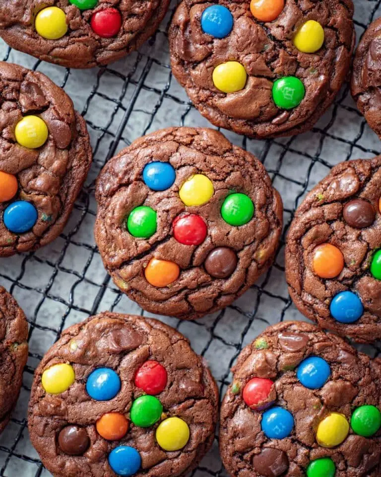 M&M Triple Chocolate Cookies Recipe