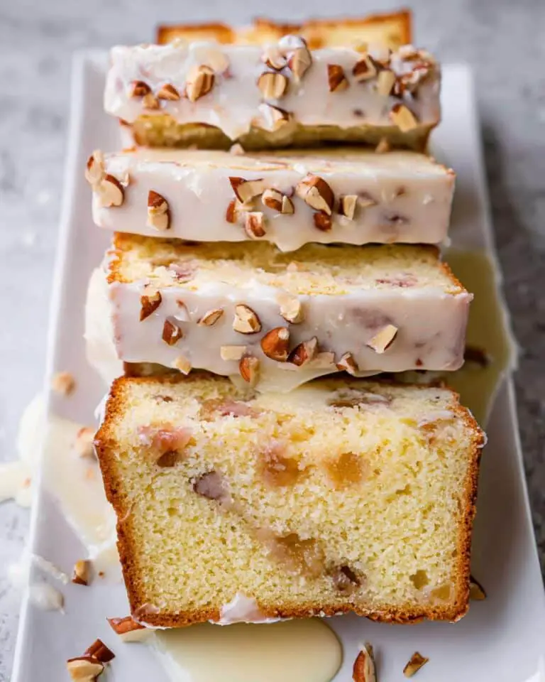 Rhubarb Vanilla Pound Cake Recipe