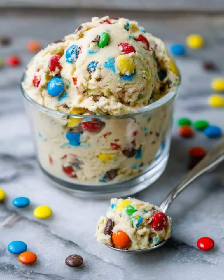 Edible M&M Cookie Dough Dip Recipe