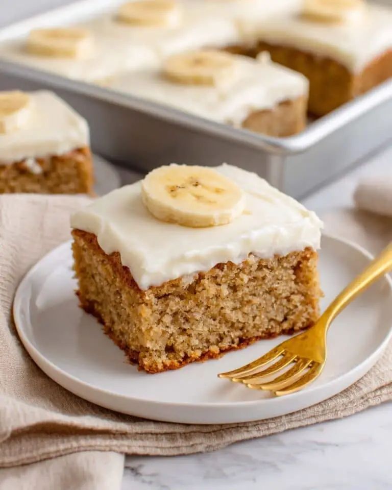 Banana Cake with Cream Cheese Frosting Recipe