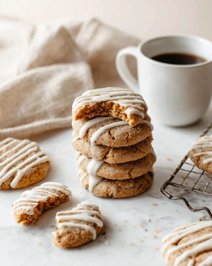 Chewy Pumpkin Spice Cookies with Cinnamon Icing Recipe