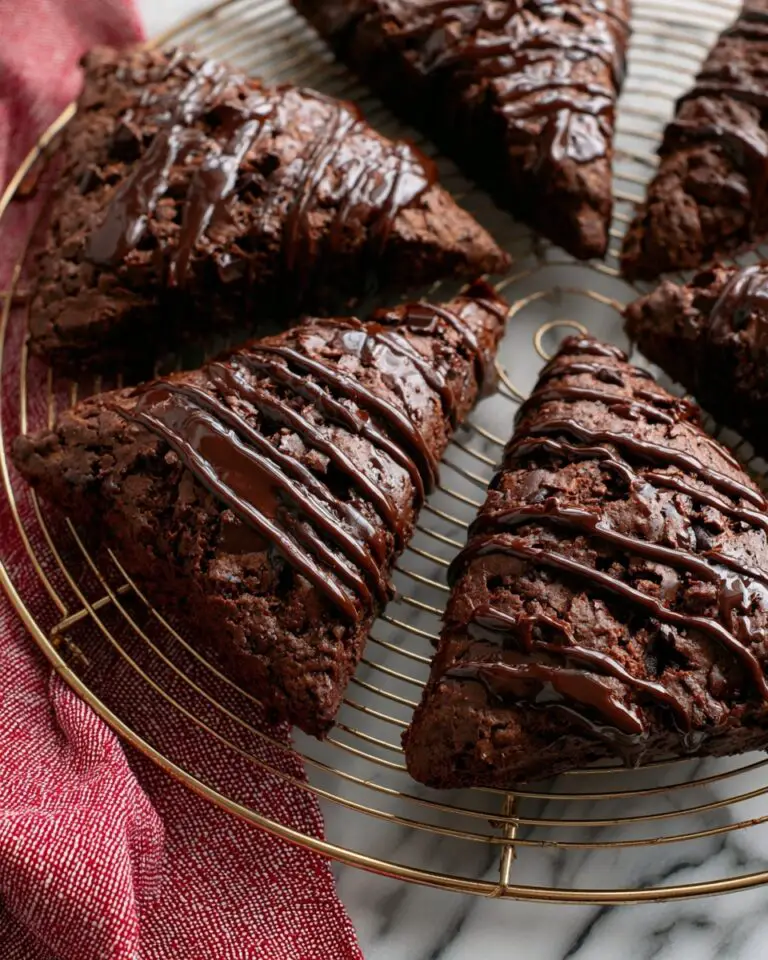 Chocolate Scones with Cocoa Glaze Recipe