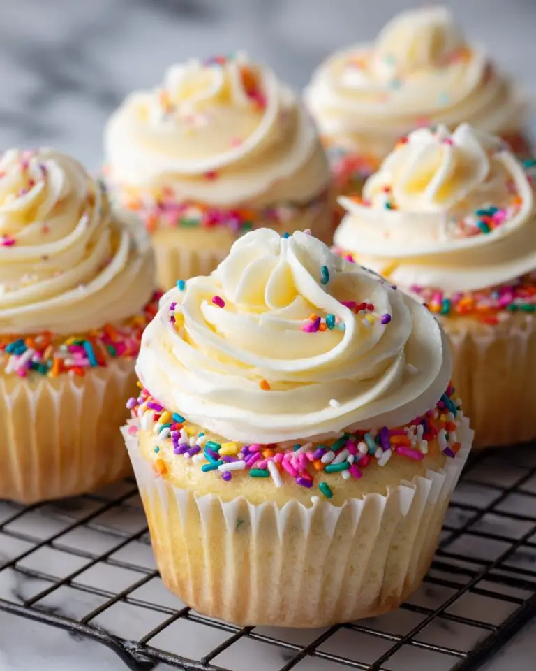 Funfetti Cupcakes with Vanilla Buttercream Frosting Recipe