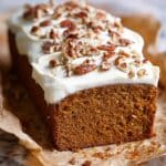 Pumpkin Spice Bread with Cream Cheese Frosting Recipe
