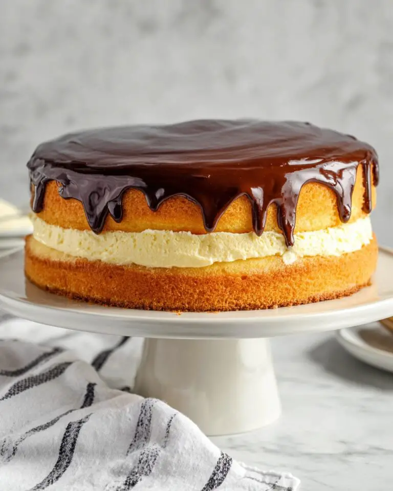 Easy Boston Cream Pie (Using Cake Mix) Recipe