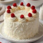 Lemon Raspberry Coconut Layer Cake Recipe