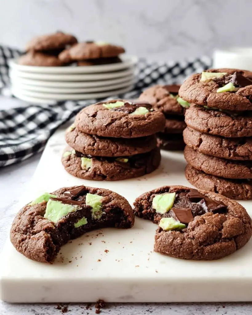 Chocolate Mint Cake Mix Cookies Recipe