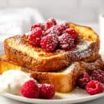 RumChata French Toast with Whipped Cream and Fresh Berries Recipe