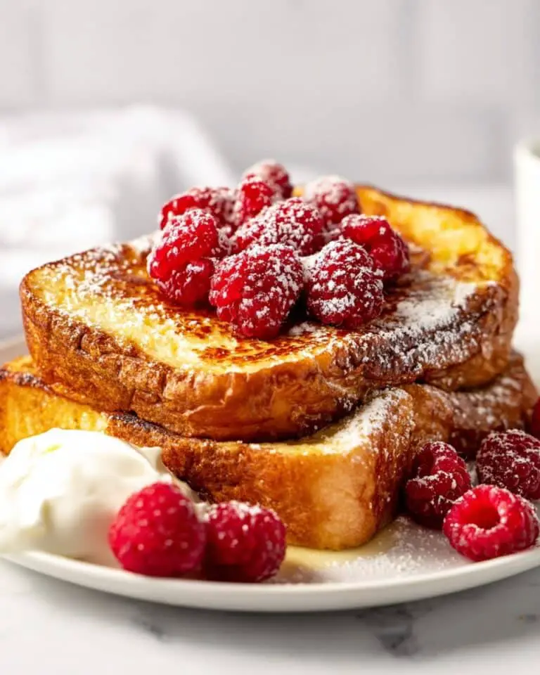 RumChata French Toast with Whipped Cream and Fresh Berries Recipe