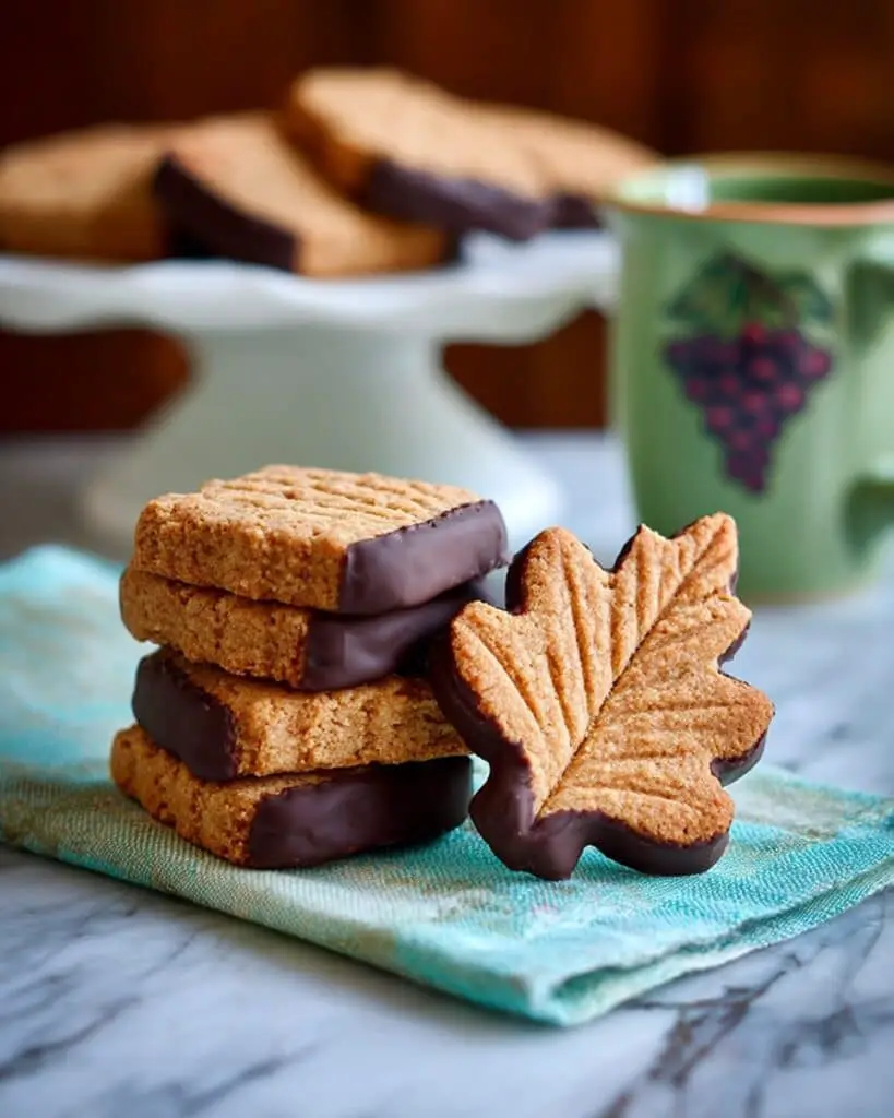 Dipped Maple Shortbread Cookies Recipe