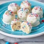 Birthday M&M Cookie Dough Truffles Recipe