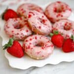 Strawberry Cake Donuts Recipe